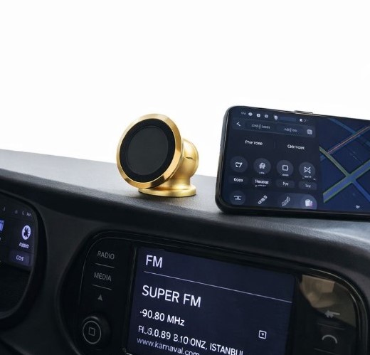 Metal Telefon Tutucu Torpidoya Yapışan Mıknatıslı (5563)