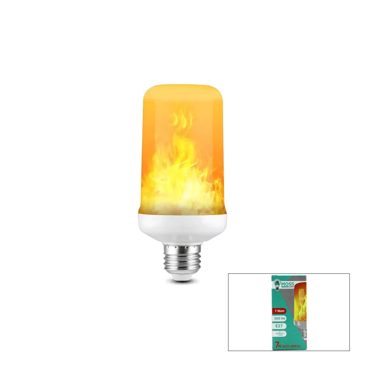 7W E14 Flame Effect LED Bulb 560 Lumens (5563)