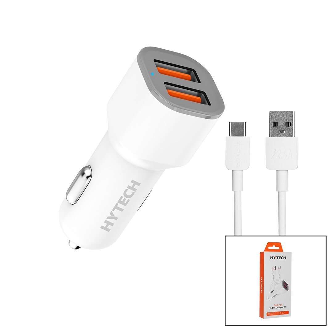 TYPE-C Car Lighter Charger Head Set 15.5W - 1M Cable HY-X46