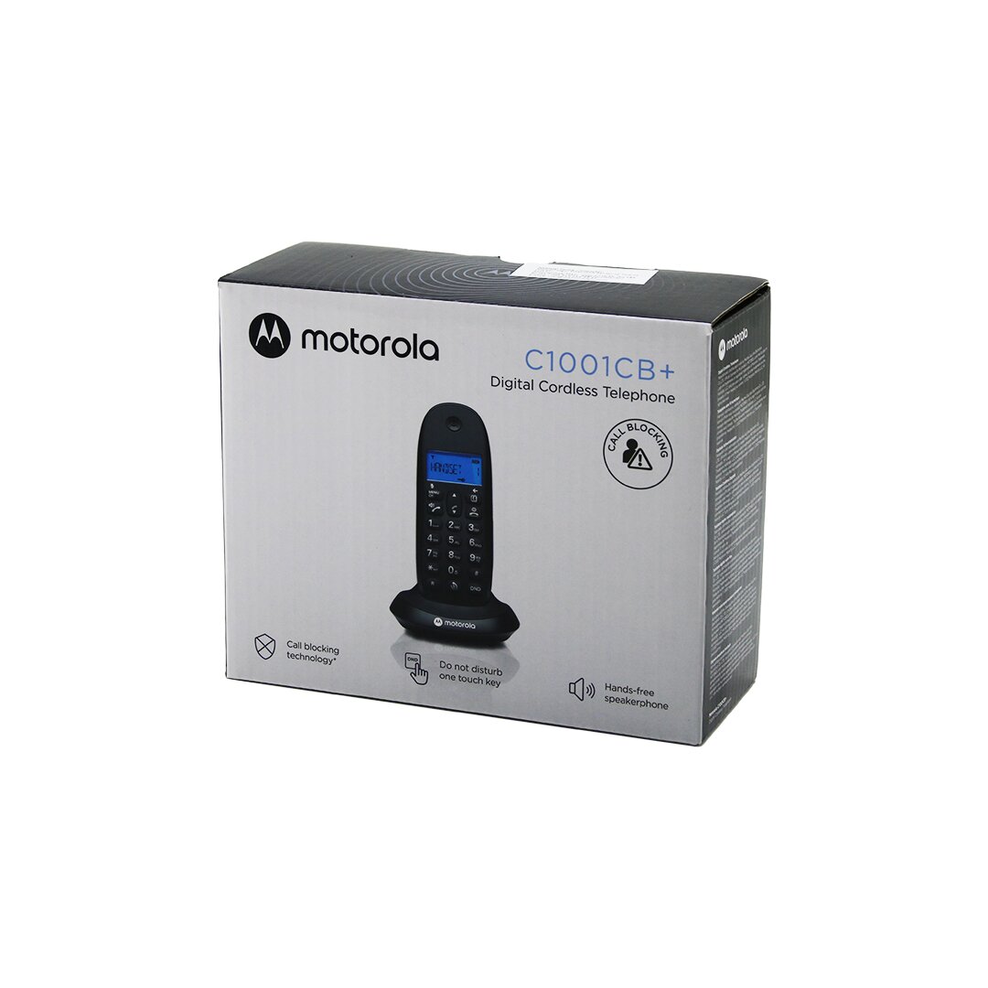 Schwarzes digitales schnurloses Telefon mit Anruferkennung 50 Speicher C1001CB