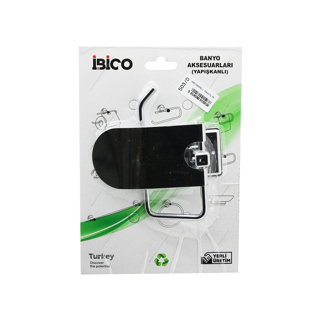 DİL KAPAKLI  METAL  WC KAĞITLIK   YAPIŞKANLI MONTAJ  BNY-503D (5563)