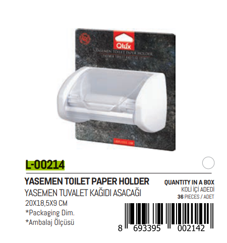 YASEMEN Toilettenpapierhalter mit Deckel (5563)
