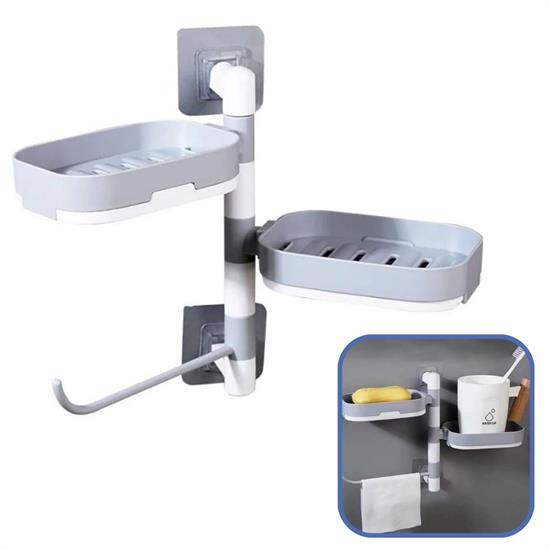 Multi-Soap Holder Functional Bathroom Soap Dish (5563)