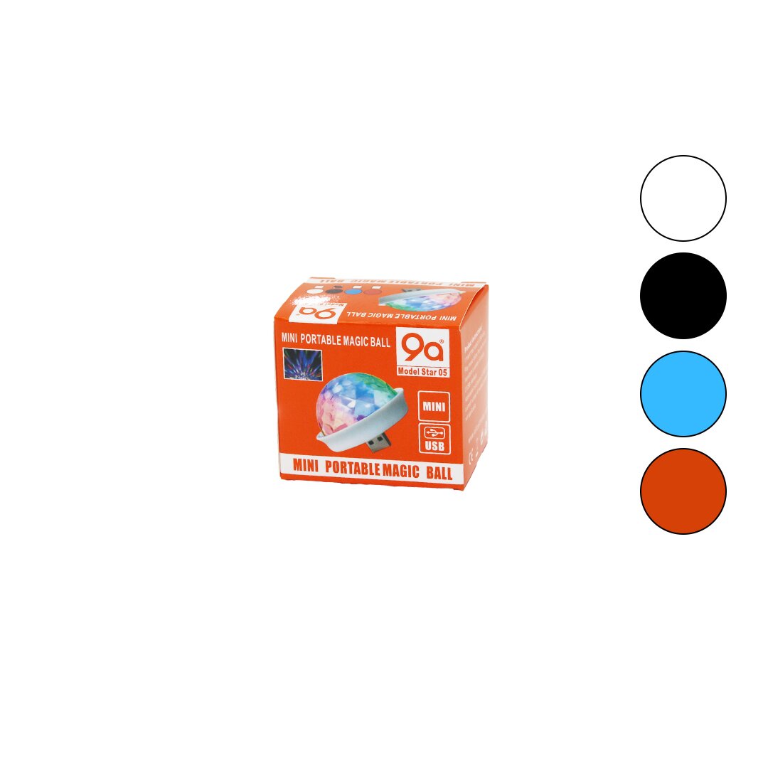 USB DISCO LAMPE 4W MINI UFO MODELL=Ø:5CM -- H: 4.5CM DC-5V (5563)