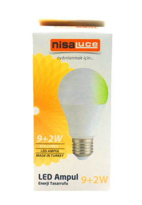 9+2W E27 BEYAZ-YEŞİL LED AMPUL (5563)