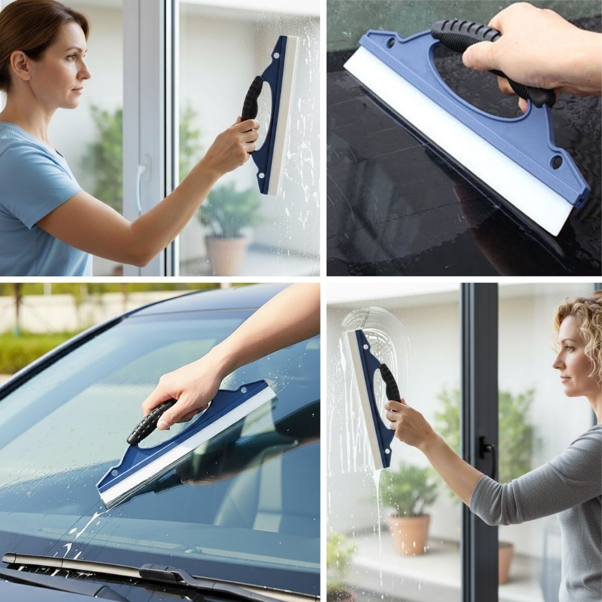 Multi-Purpose Glass Squeegee – Streak-Free Cleaning for Car Windows, Shower Doors, Tiles & Mirrors (5563) #2
