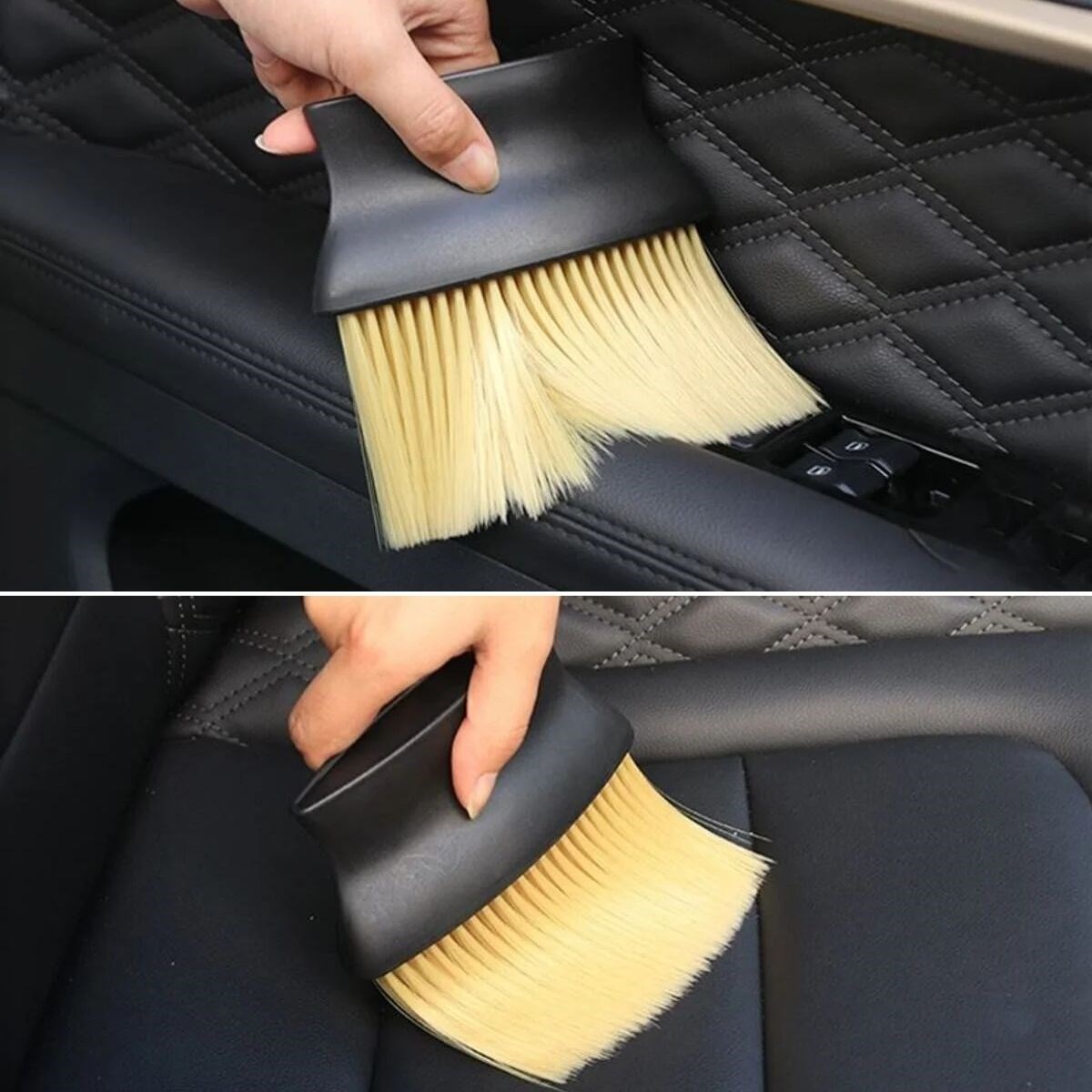 Soft-Bristle Car Interior Detail Dust Cleaning Brush with Ergonomic Handle (5563) #2
