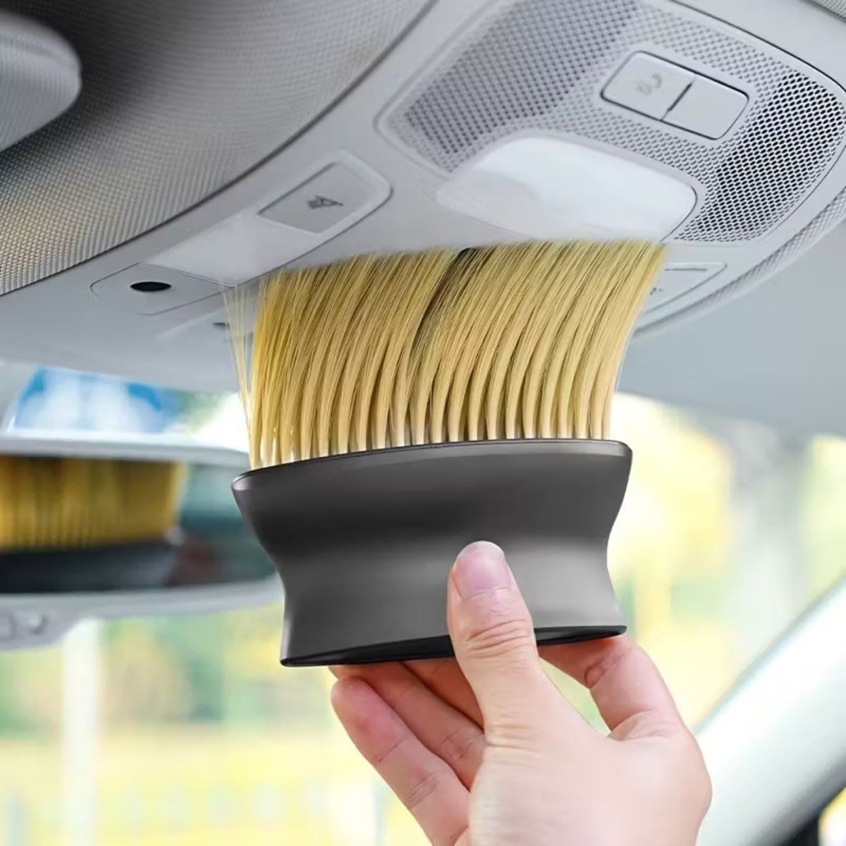 Soft-Bristle Car Interior Detail Dust Cleaning Brush with Ergonomic Handle (5563) #4