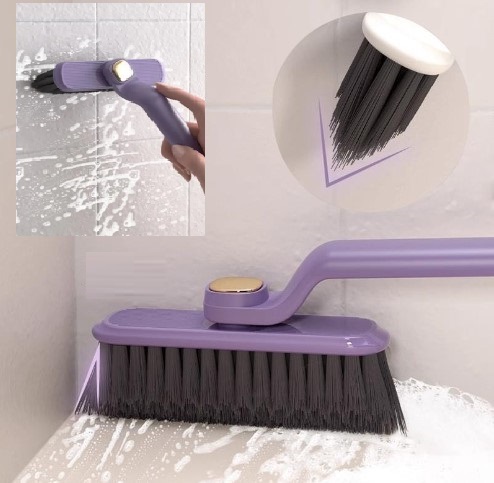 Rotating Head Cleaning Brush with Tweezers (5563)