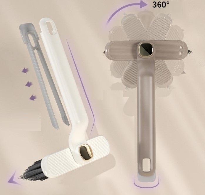 Rotating Head Cleaning Brush with Tweezers (5563) #3