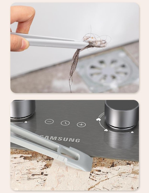 Rotating Head Cleaning Brush with Tweezers (5563) #4