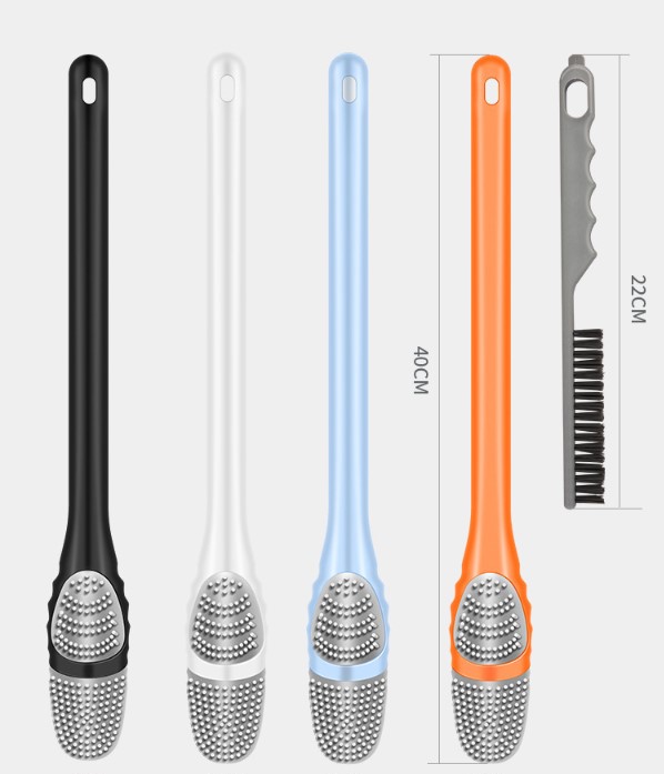 Duck-Shaped Silicone Toilet and Detail Brush (5563) #4