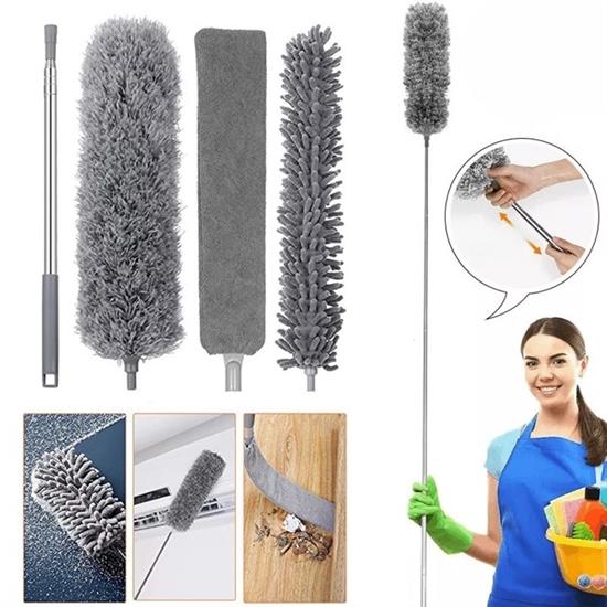 Telescopic 3-in-1 Mop Dust Duster Multi-Function Cleaning Se