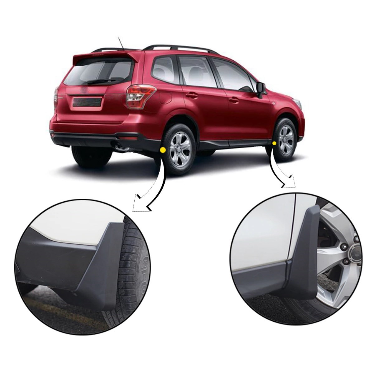 2 Adet Ön veya Arkaya Uygun Çamur Önleyici Paçalık 32 x19 cm (5563) #5