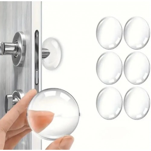 Transparente Silikon Möbel- und Türstopper Stoßdämpfer 6er Set (5563) #2