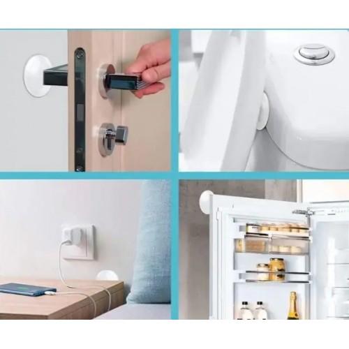 Transparente Silikon Möbel- und Türstopper Stoßdämpfer 6er Set (5563) #4