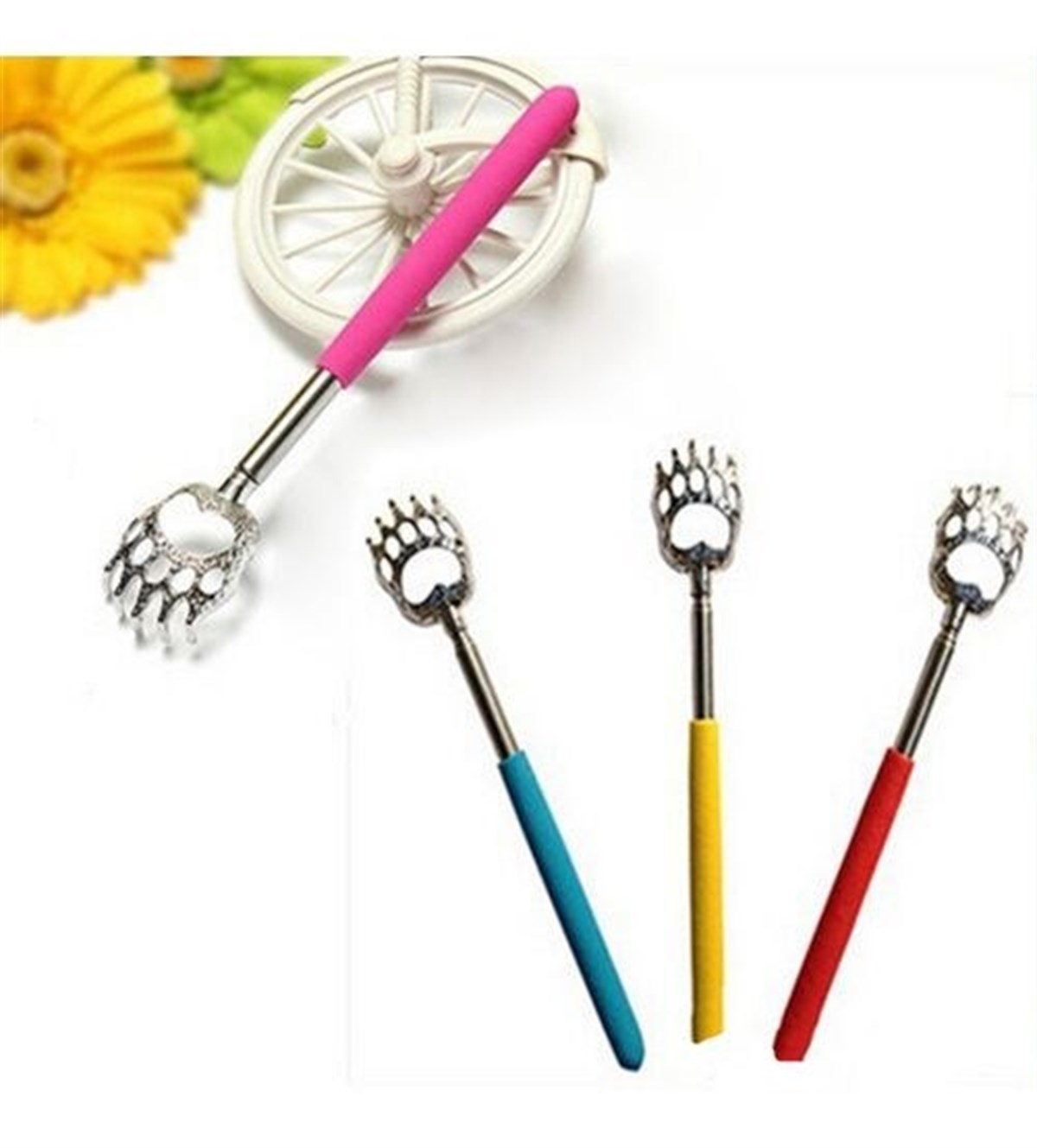 Practical Easy Telescopic Metal Back Scratcher Tool Attachme