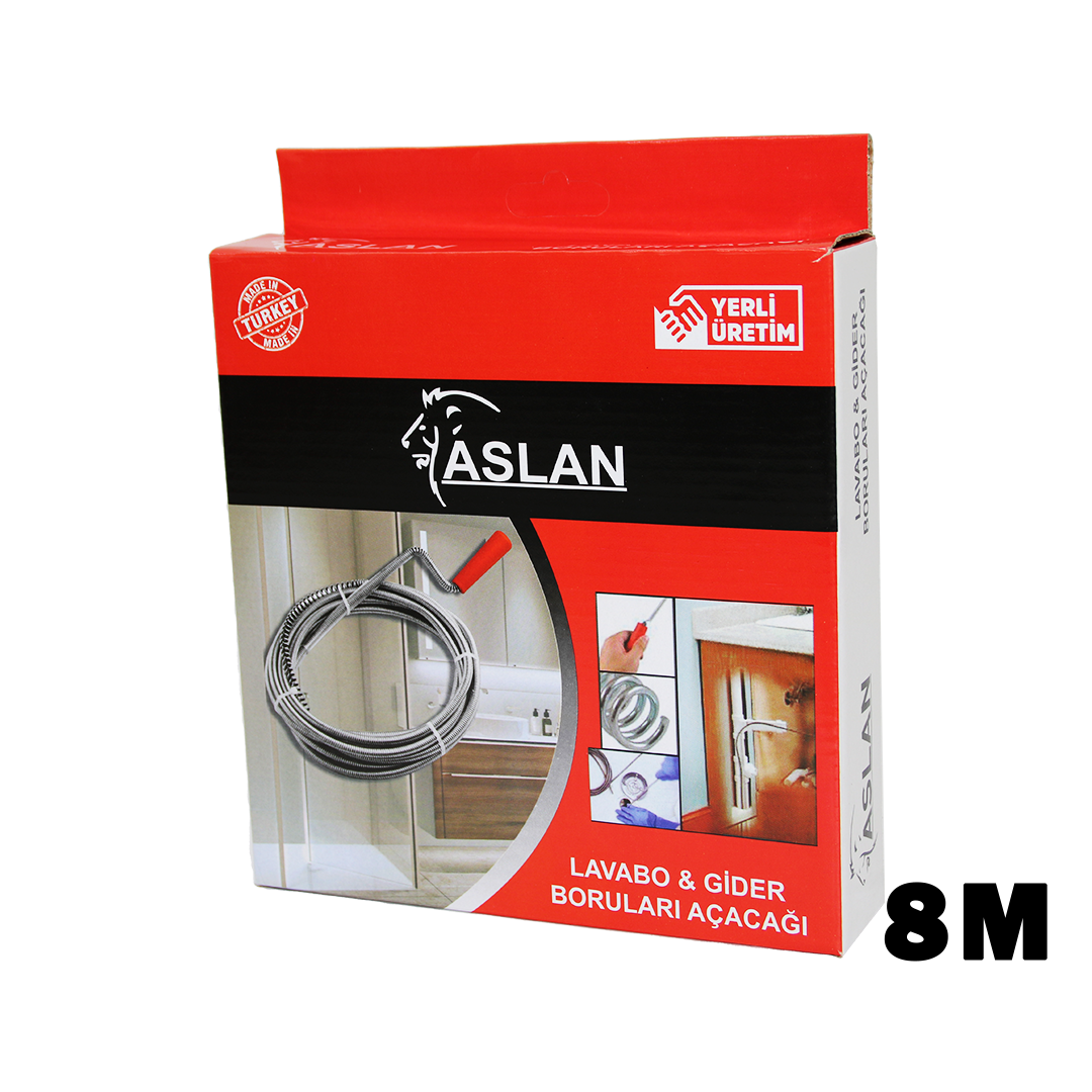 8MT Spring Spiral Sink Opener - Drain Cleaner (5563)