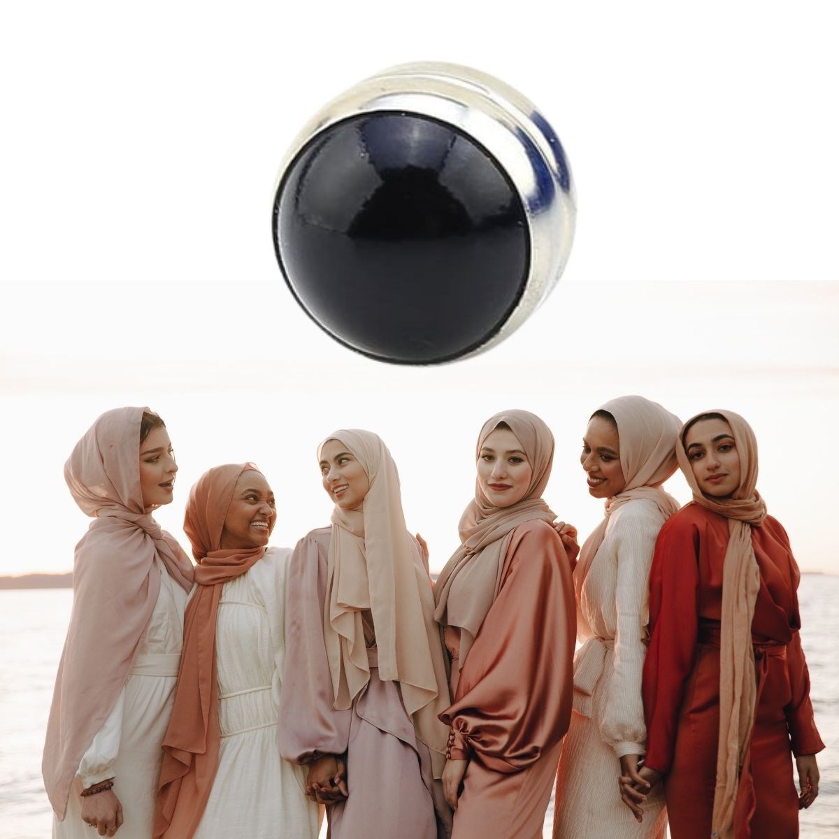 Single Strong Magnetic Scarf Shawl Clasp (5563)