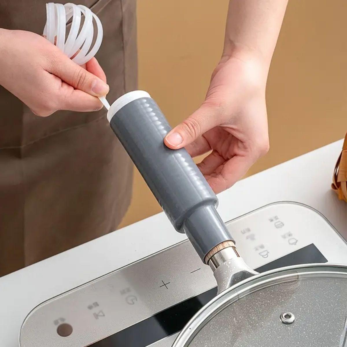 Hitzebeständiger Silikon-Topfgriffschutz, selbstschrumpfend, universell passend #4