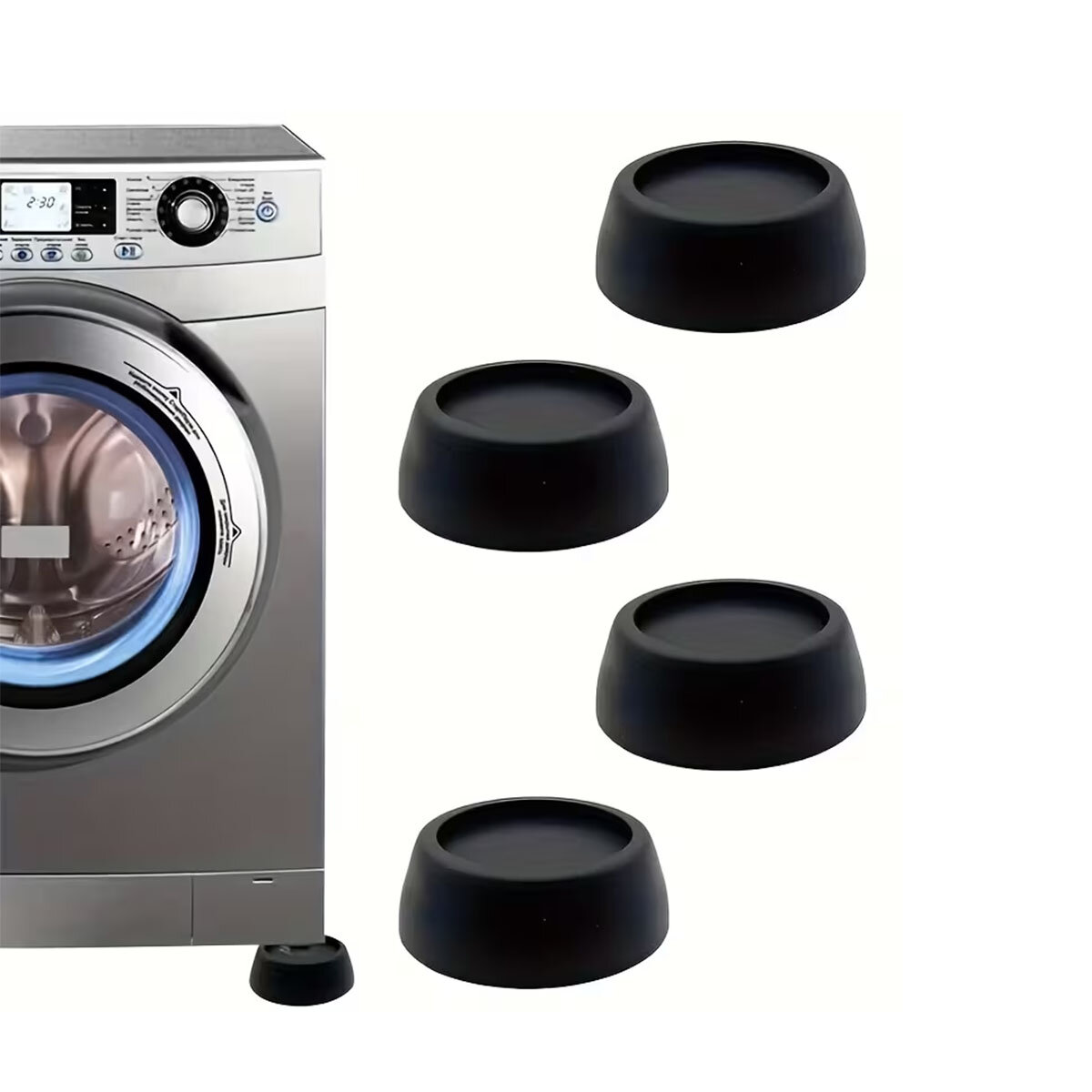 SİYAH ÇAMAŞIR MAKİNE TİTREŞİM ÖNLEYİCİ AYAK (5563) #2