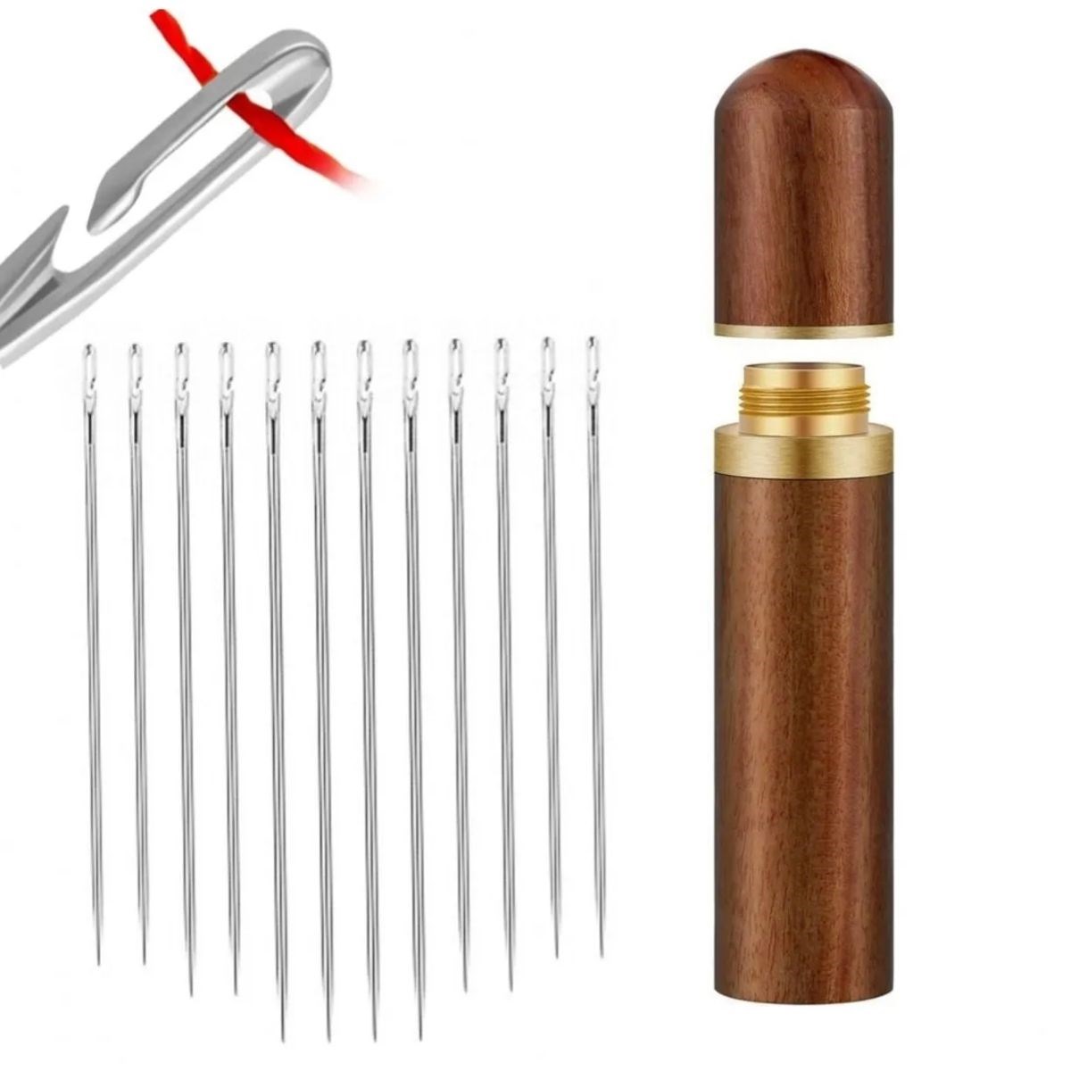 30-Piece Sewing Needle Set in Wooden Box (5563)