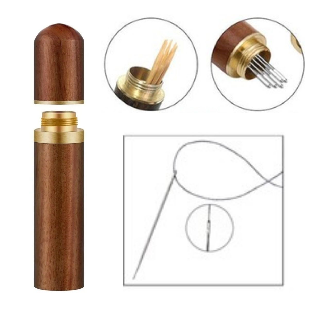 30er Nähnadel-Set in Holzbox (5563) #5