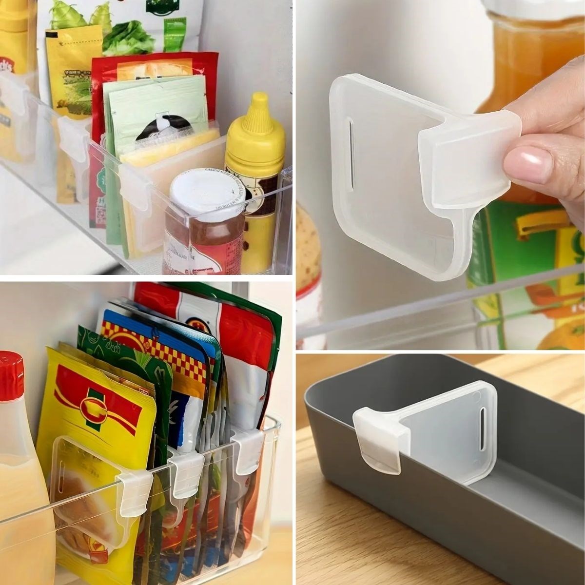 10&amp;apos;luŞeffaf Buzdolabı Yan Kapı Düzenleyici Buzdolabı Dolap İçi Bölümleyici Aparatlar (5563) #4