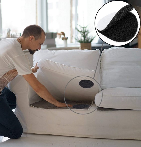 Rug Non-Slip Velcro Strips 10 Set (5563) #4