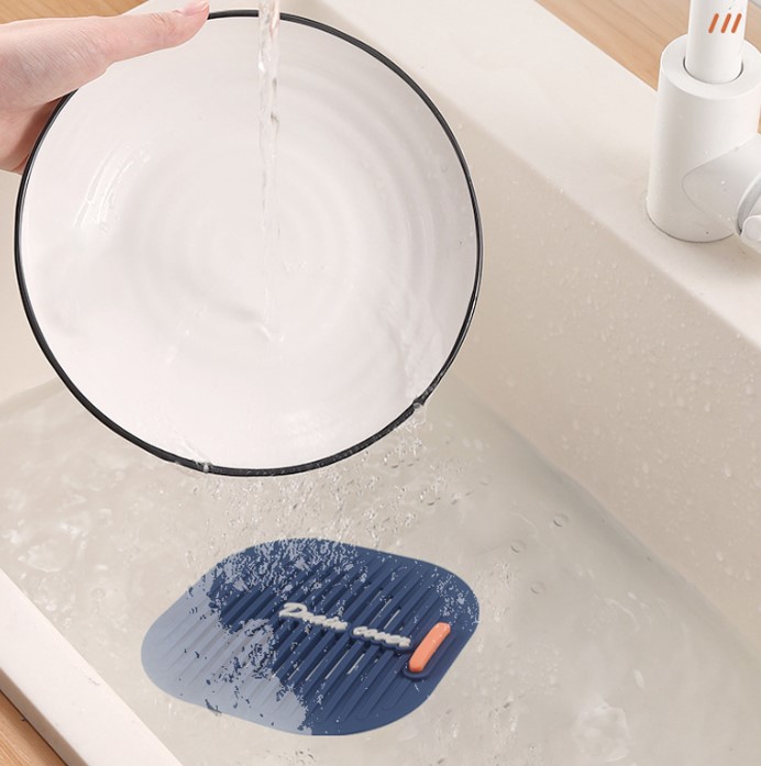 Filtered Sink Drain Protector Mat Gray (5563) #3