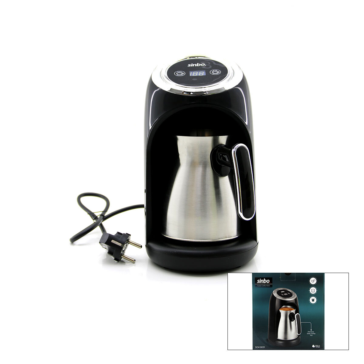 ELEKTRİKLİ TÜRK KAHVESİ MAKİNESİ 4 FİNCAN SESLİ UYARI - TAŞMA ÖNLEYİCİ SİSTEM SCM-9031 (5563)