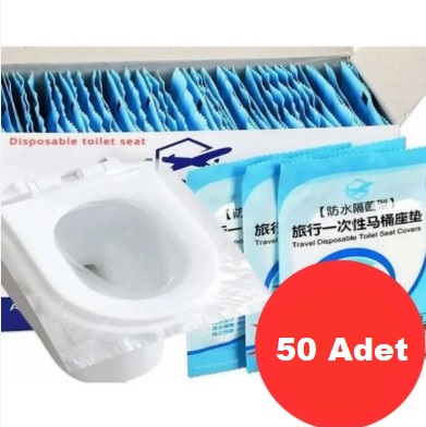 Hygienic Disposable Toilet Seat Cover Pouch 50 Pack (5563)