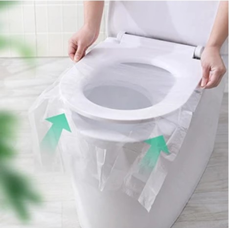 Hygienic Disposable Toilet Seat Cover Pouch 50 Pack (5563) #4