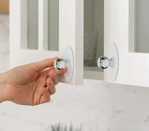 Large Multipurpose Adhesive Crystal Handle Grip 4-Pack (5563