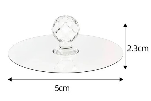 Large Multipurpose Adhesive Crystal Handle Grip 4-Pack (5563) #5