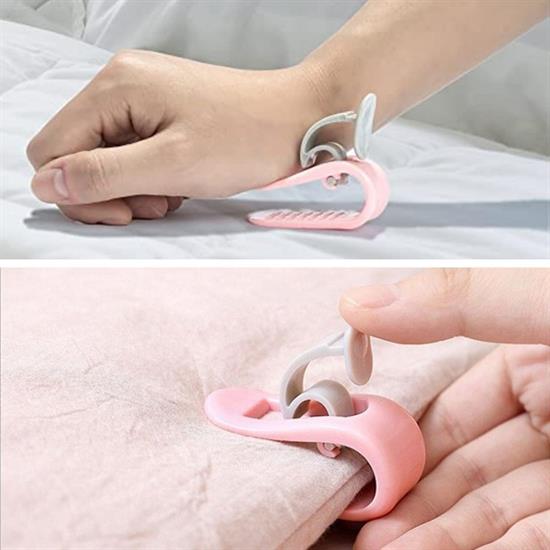 4-Pack Pinless Quilt Sheet and Curtain Holder Clips Anti-Slip Cover Organizer (5563) #4