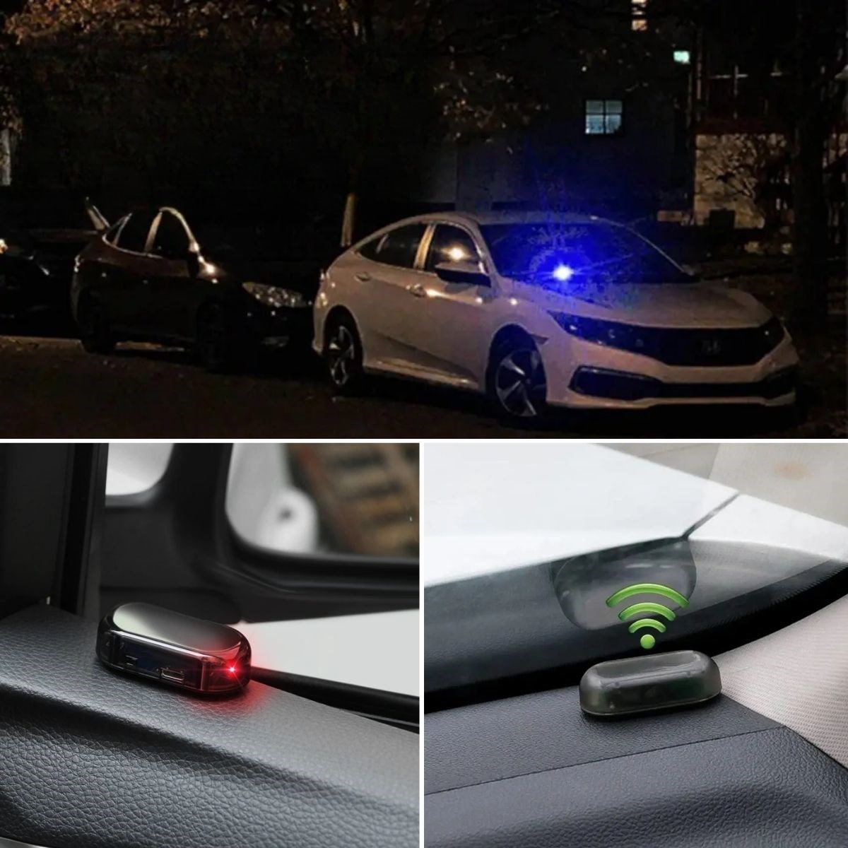 Solar Car Alarm Light - Strong Adhesive Fake Alarm (5563) #3