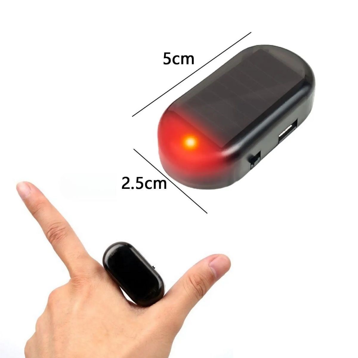 Solar Car Alarm Light - Strong Adhesive Fake Alarm (5563) #4