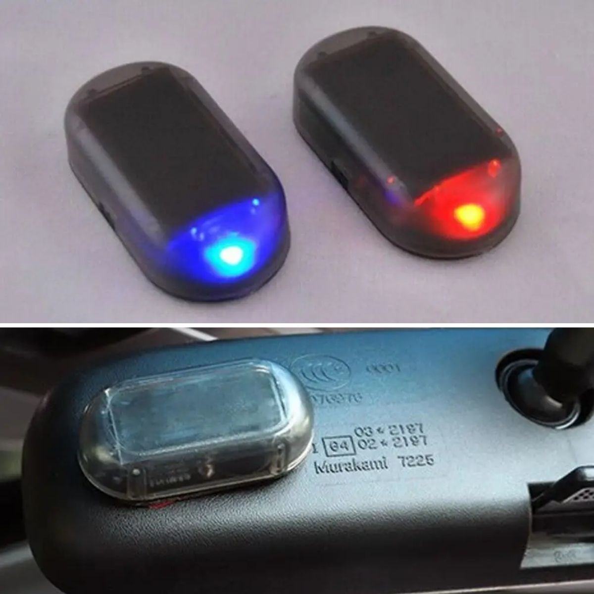 Solar Car Alarm Light - Strong Adhesive Fake Alarm (5563) #5