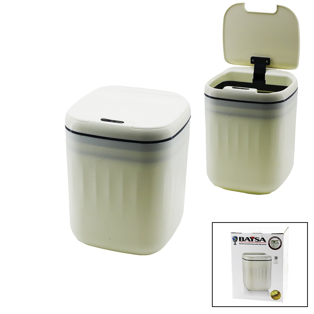 Motion Sensor Automatic Open-Close Lid - Battery Plastic Tra