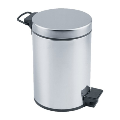 Pedal 3L Chrome Metal Trash Can (5563)
