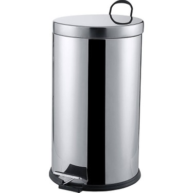 Pedal 16L Chrome Metal Trash Bin (5563) #2