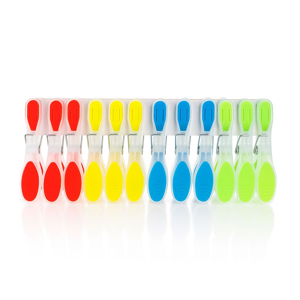 Trace-Free Silicone Clothespins Set of 12 (5563)