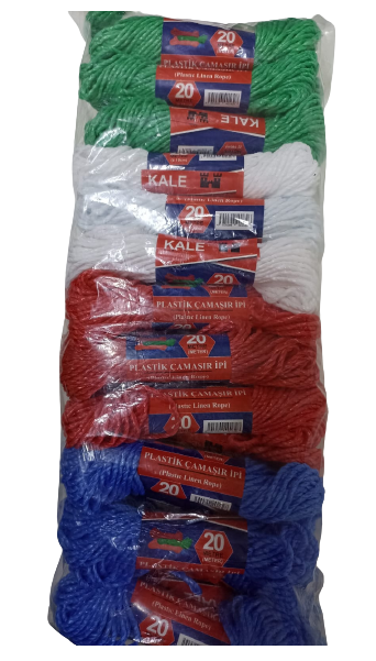 KALE Plastic Clothesline 20 Meters 24 Pack (5563)