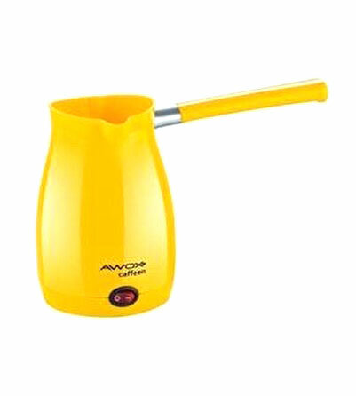 AWOX CAFFEEN Gelber elektrischer Cezve Türkischer Kaffeebereiter 1000W