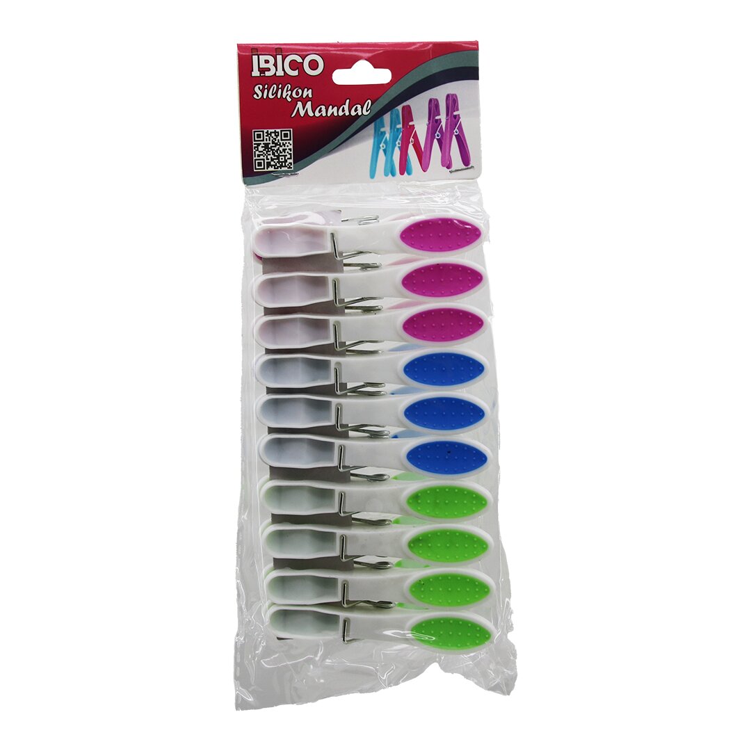 120 Colorful Silicone Mouth Press-Open White Plastic Clips (