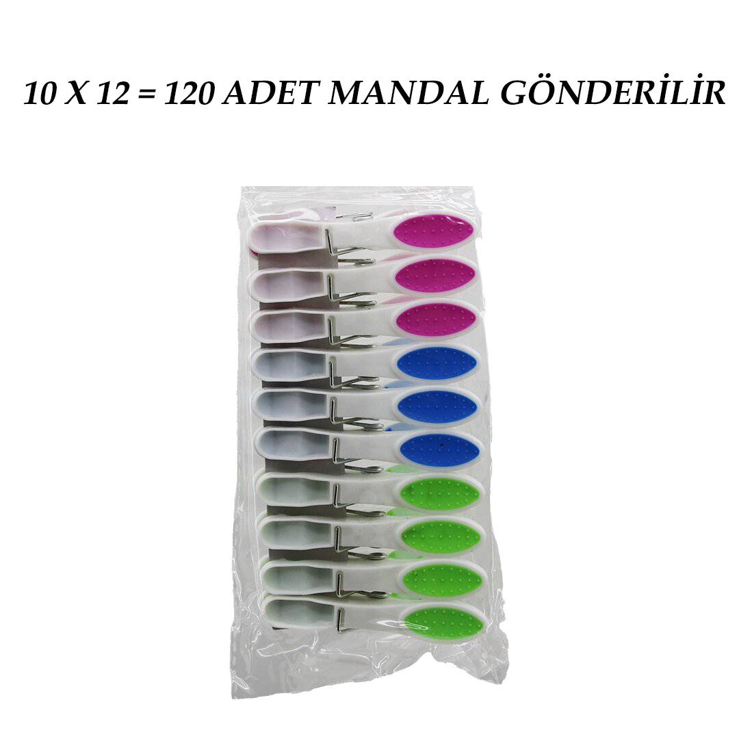 120 Colorful Silicone Mouth Press-Open White Plastic Clips (5563) #2