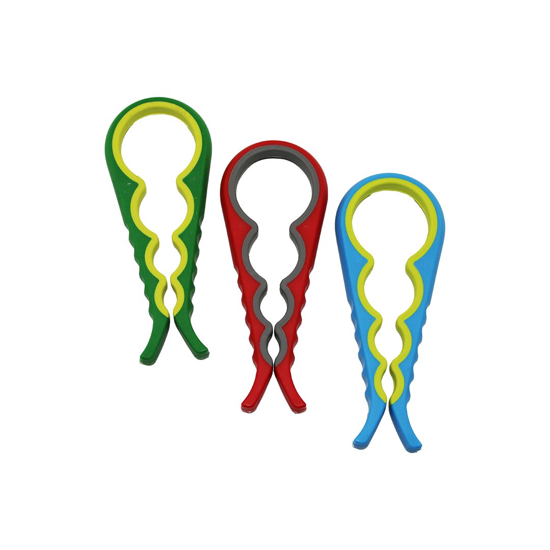 4-Size Plastic Jar - Colorful Bottle Opener (5563)
