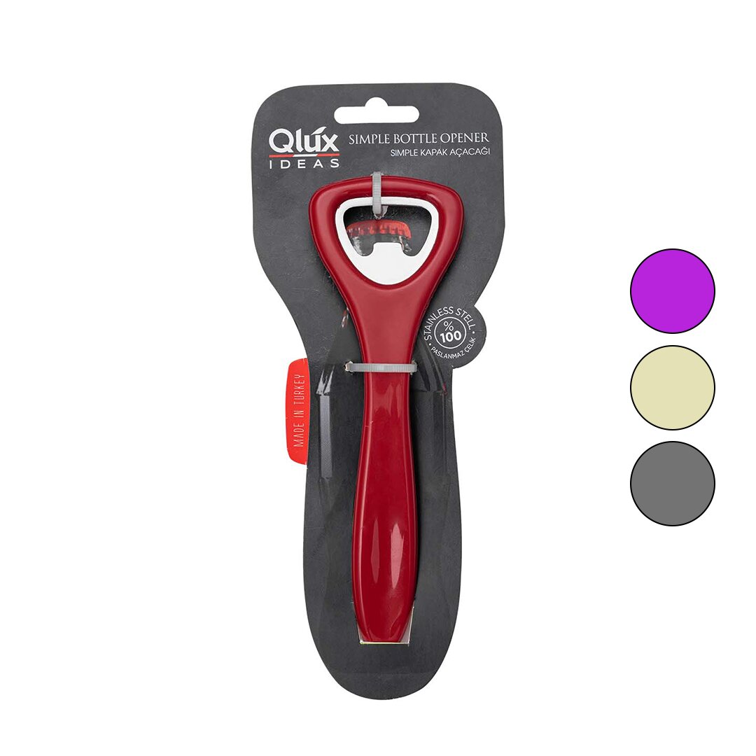 SIMPLE Bottle Opener Colored Plastic Handle (5563)