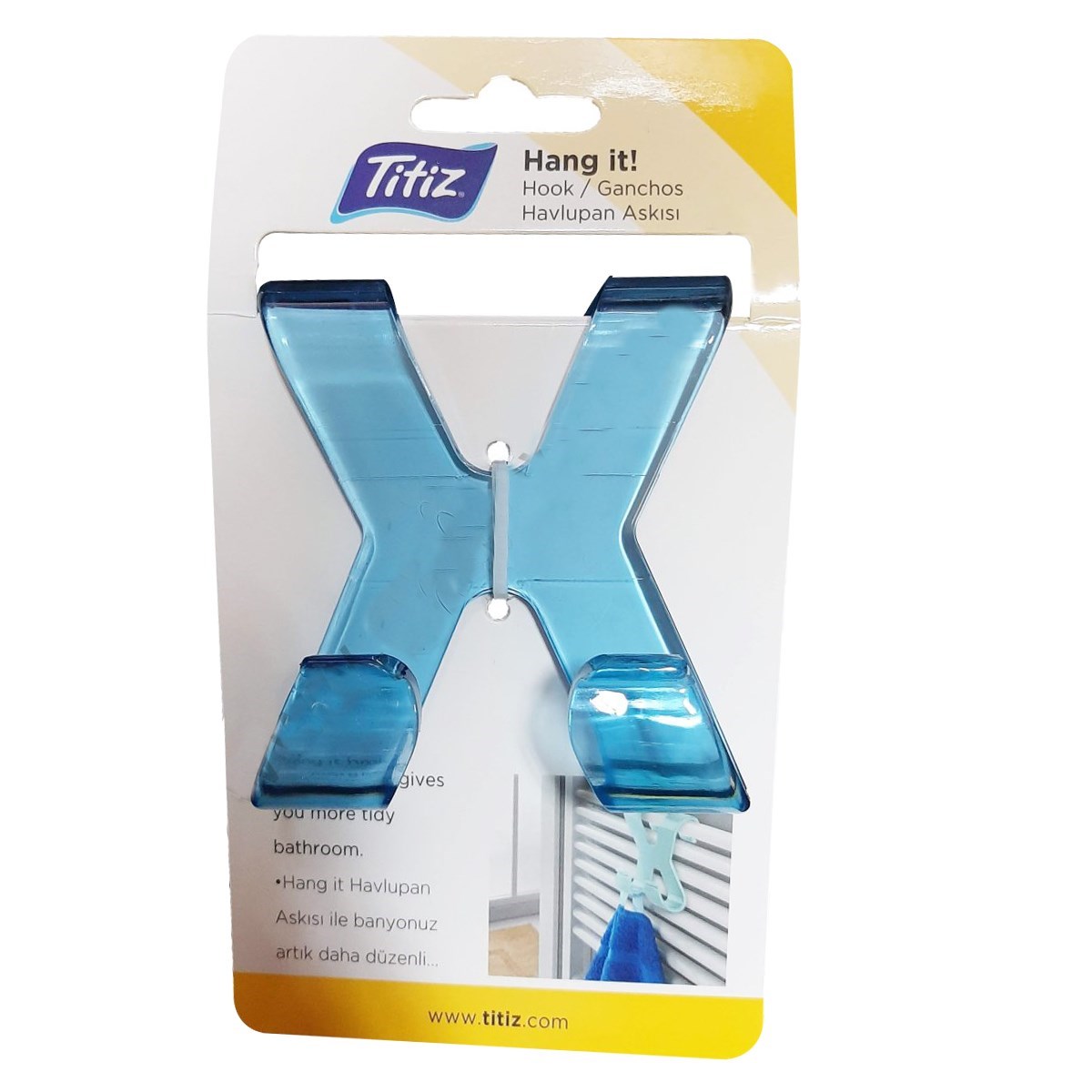 Hang it Praktischer tragbarer Handtuchhalter 2-Hook Badezimmer Halter (5563) #5